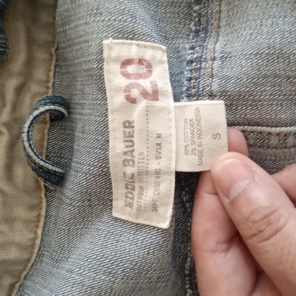 Eddie Bauer Jean Button Jacket Classic Vintage Trucker Look Womens Small - Picture 4 of 8